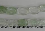 COV92 15.5 inches 10*14mm oval watermelon green beads wholesale