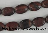 COV95 15.5 inches 10*14mm oval red tiger eye beads wholesale