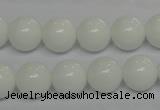 CPB05 15.5 inches 12mm round white porcelain beads wholesale