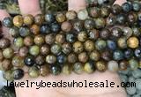 CPB1065 15.5 inches 4mm faceted round natural pietersite beads