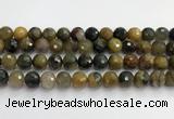 CPB1079 15.5 inches 12mm faceted round natural pietersite beads