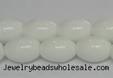 CPB19 15.5 inches 13*18mm rice white porcelain beads wholesale