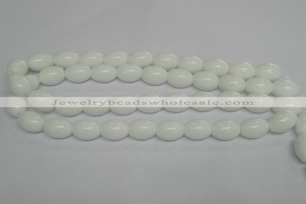 CPB19 15.5 inches 13*18mm rice white porcelain beads wholesale