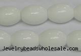 CPB20 15.5 inches 15*20mm rice white porcelain beads wholesale