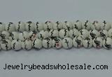 CPB551 15.5 inches 6mm round Painted porcelain beads