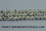 CPB591 15.5 inches 6mm round Painted porcelain beads