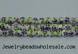 CPB621 15.5 inches 6mm round Painted porcelain beads