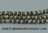 CPB641 15.5 inches 6mm round Painted porcelain beads