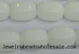 CPB68 15.5 inches 15*20mm drum white porcelain beads wholesale