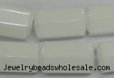 CPB78 15.5 inches 15*25mm column white porcelain beads wholesale