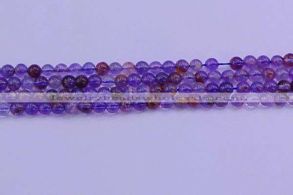 CPC601 15.5 inches 6mm round purple phantom quartz beads