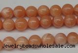 CPE03 15.5 inches 8mm round peach stone beads wholesale