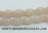 CPI01 15.5 inches 8*12mm teardrop pink aventurine jade beads