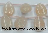 CPI15 15.5 inches 13*18mm top-drilled teardrop pink aventurine jade beads