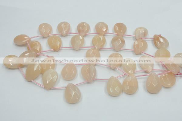 CPI16 15.5 inches 18*25mm briolette pink aventurine jade beads