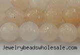 CPI212 15.5 inches 8mm faceted round pink aventurine jade beads