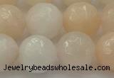 CPI215 15.5 inches 14mm faceted round pink aventurine jade beads