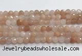 CPI216 15.5 inches 6mm faceted round pink aventurine jade beads wholesale