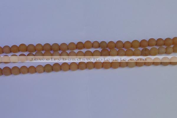 CPI302 15.5 inches 8mm round matte red aventurine beads wholesale