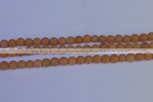 CPI303 15.5 inches 10mm round matte red aventurine beads wholesale