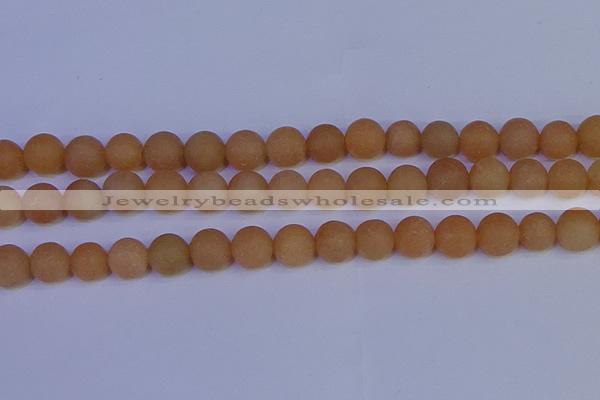 CPI305 15.5 inches 14mm round matte red aventurine beads wholesale