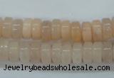 CPI35 15.5 inches 5*10mm rondelle pink aventurine jade beads