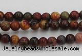 CPJ101 15.5 inches 6mm round picasso jasper gemstone beads wholesale