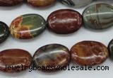 CPJ166 15.5 inches 13*18mm oval picasso jasper gemstone beads