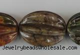 CPJ373 15.5 inches 25*32mm starfruit picasso jasper gemstone beads