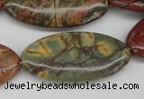 CPJ410 15 inches 20*40mm marquise picasso jasper gemstone beads