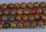 CPJ460 15.5 inches 4mm round African picture jasper beads