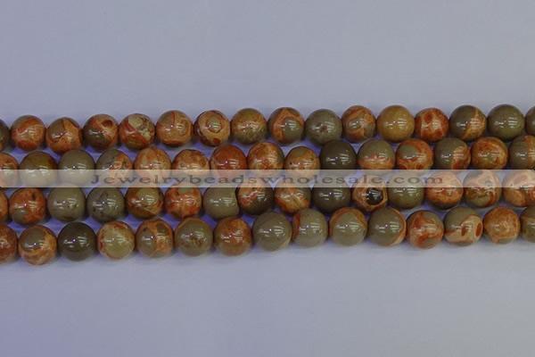 CPJ465 15.5 inches 14mm round African picture jasper beads