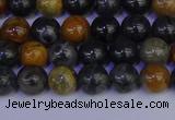 CPJ471 15.5 inches 6mm round black picasso jasper beads wholesale