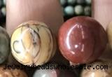 CPJ637 15.5 inches 12mm round picasso jasper beads wholesale