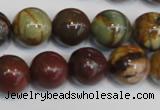 CPJ64 15.5 inches 14mm round picasso jasper gemstone beads