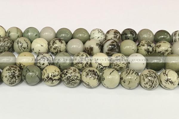 CPJ704 15.5 inches 12mm round greeting pine jasper beads