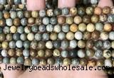 CPJ707 15.5 inches 6mm round rocky butte picture jasper beads