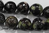 CPM05 15.5 inches 14mm round plum blossom jade beads wholesale