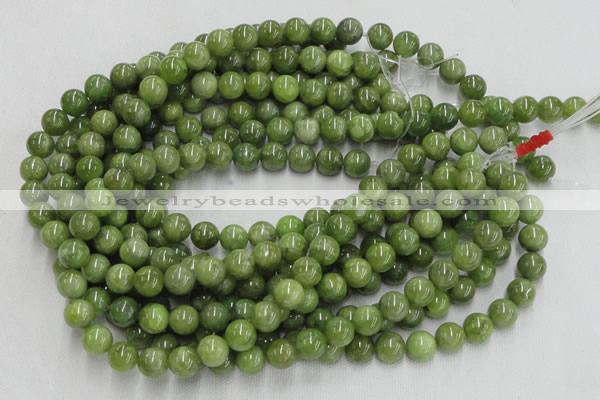 CPO05 15.5 inches 14mm round olivine gemstone beads wholesale