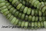 CPO06 15.5 inches 4*10mm rondelle olivine gemstone beads wholesale