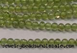 CPO100 15 inches 2mm round natural peridot beads wholesale