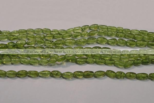 CPO111 15 inches 4*7mm rice natural peridot beads wholesale