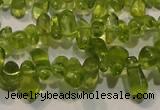 CPO115 Top-drilled 3*7mm teardrop natural peridot beads wholesale