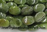 CPO12 15.5 inches 10*14mm oval olivine gemstone beads wholesale