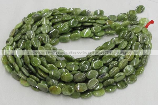 CPO14 15.5 inches 13*18mm oval olivine gemstone beads wholesale