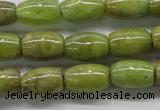 CPO24 15.5 inches 6*10mm drum olivine gemstone beads wholesale