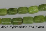 CPO35 15.5 inches 8*12mm rectangle olivine gemstone beads wholesale