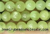 CPO43 15.5 inches 4mm round natural olivine gemstone beads