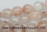 CPQ01 15.5 inches 10mm flat round natural pink quartz beads