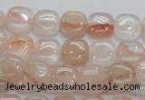 CPQ04 15.5 inches 10*10mm square natural pink quartz beads